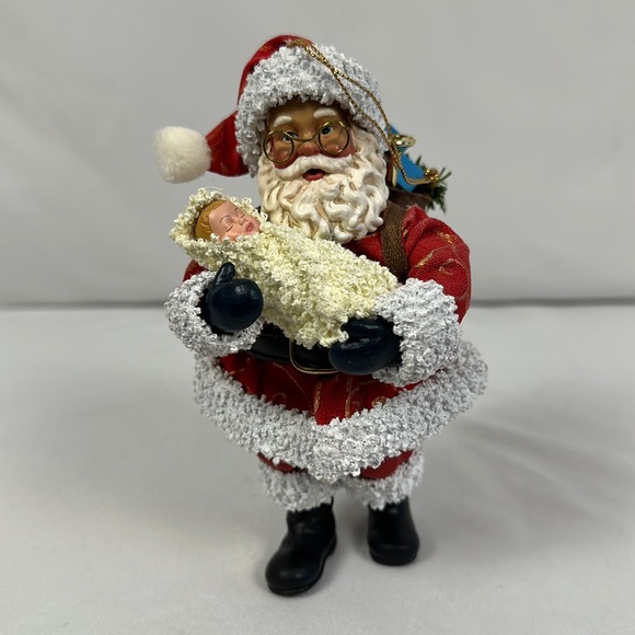Santa Claus Possible Dreams Newborn Christmas Ornament 2000 clothique decor - Picture 4 of 16